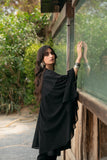 Cape With Designer Details - Black