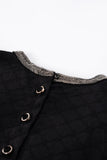 Cape With Designer Details - Black