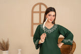 Emerald Embroidered Cambric 2PC