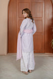 Lavender Embroidered Lawn 3PC
