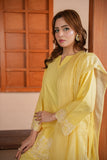Lemon Yellow Embroidered Lawn 3PC