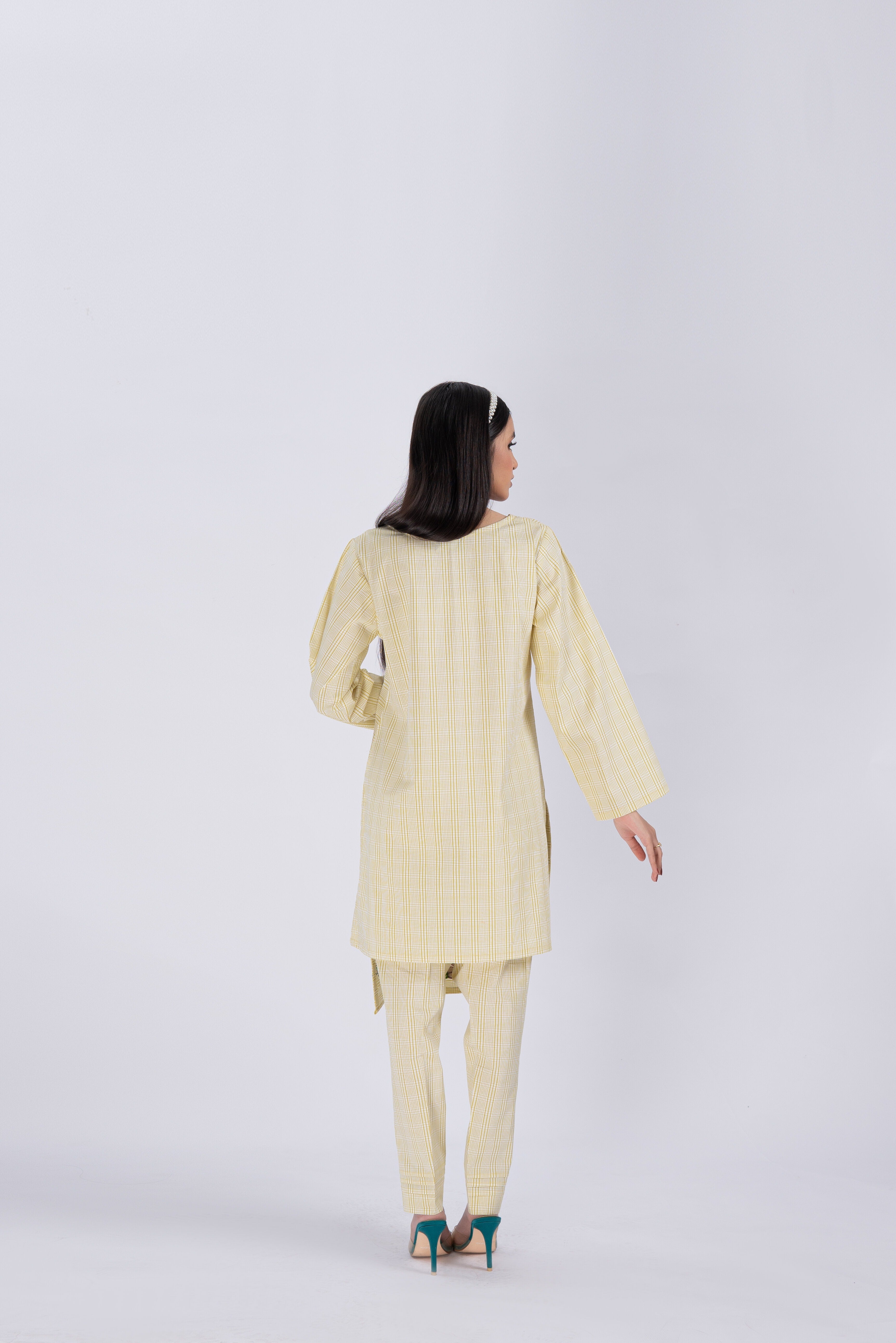 LimeGreen 2PC Embroidered Co-Ord Set