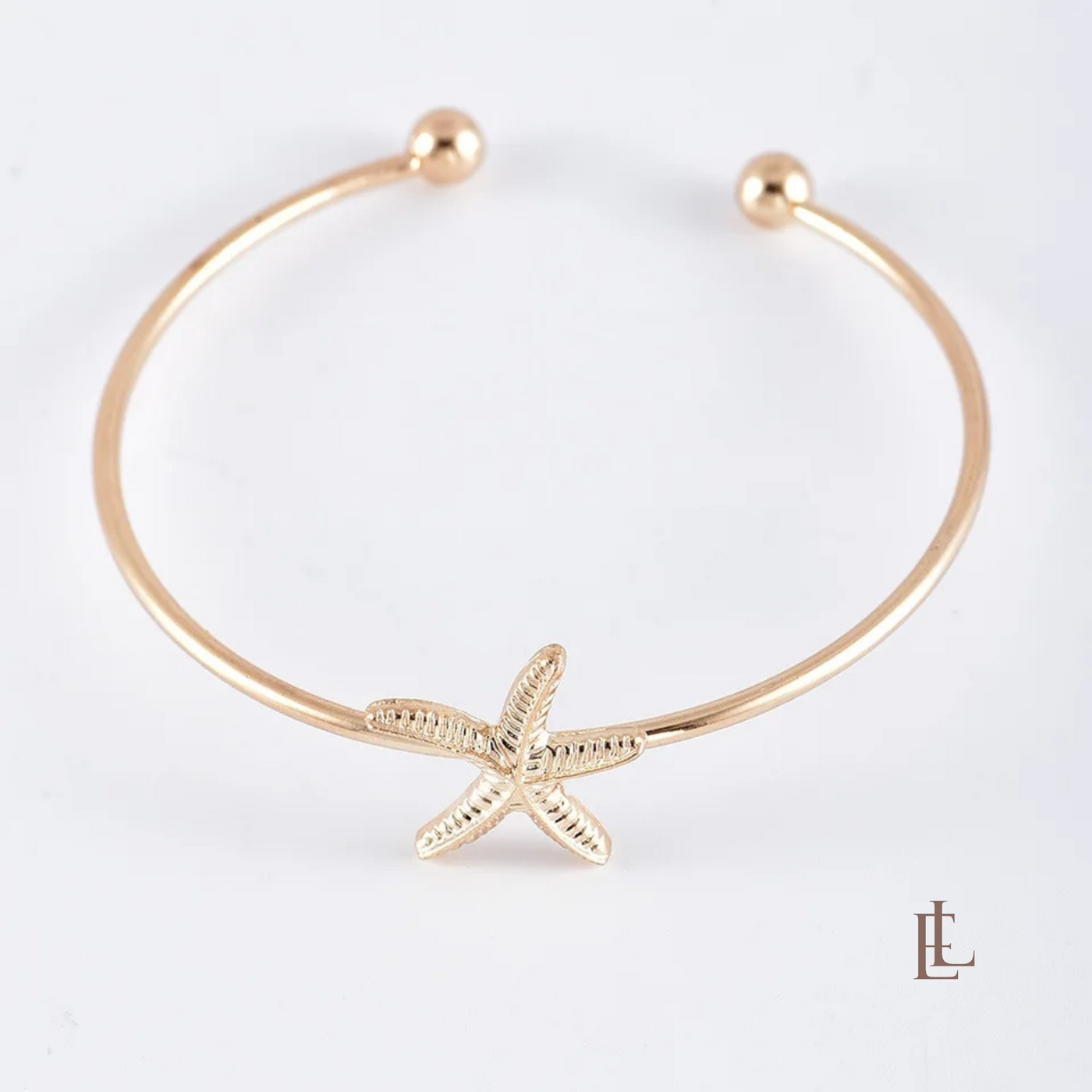 5pcs Summer Splash Gold Color Beach Bracelet Set