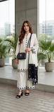 Off-White Embroidered Lawn 3PC