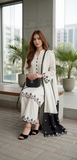 Off-White Embroidered Lawn 3PC