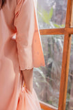 Peach Embroidered Lawn 3PC Suit