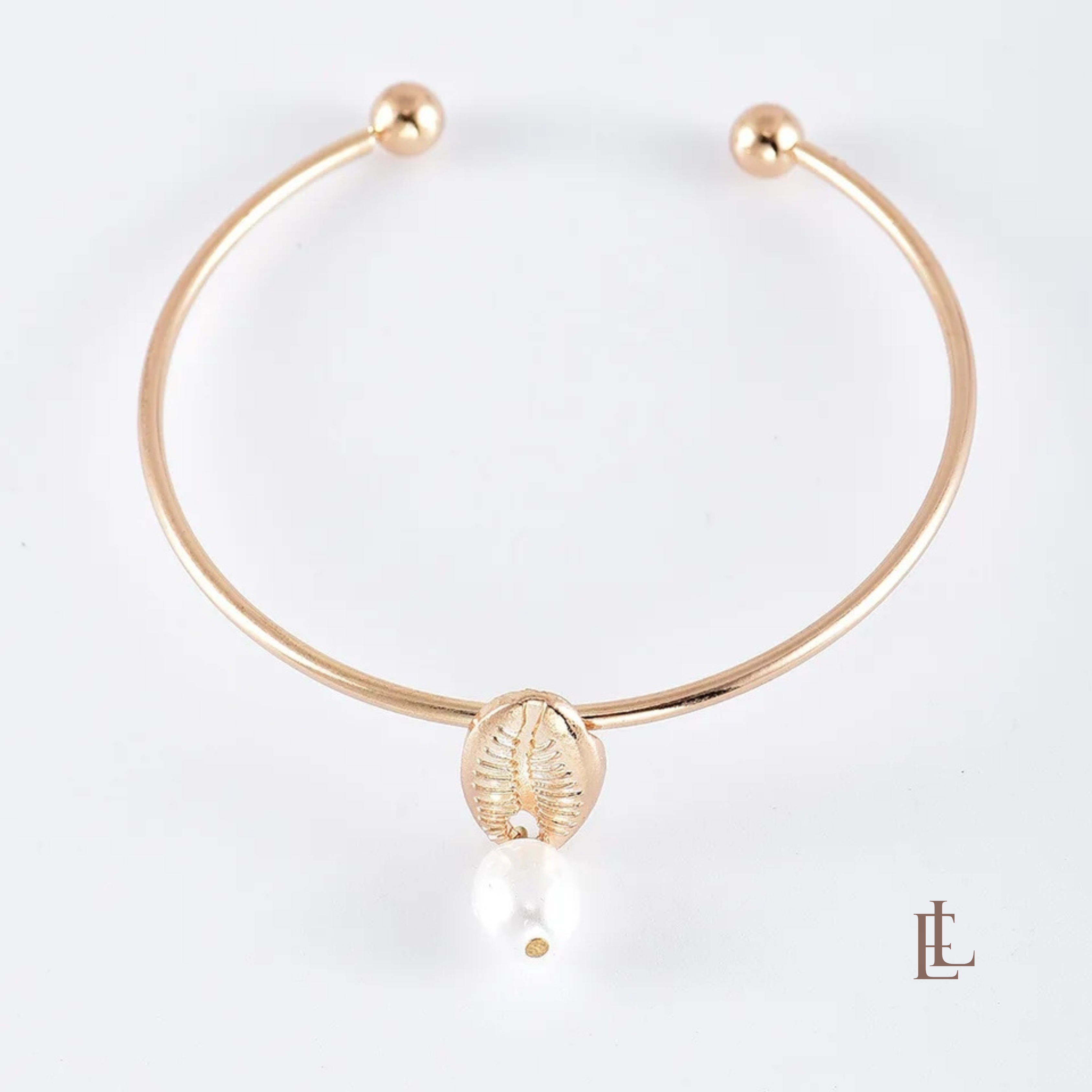 5pcs Summer Splash Gold Color Beach Bracelet Set-4
