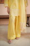 Lemon Yellow Embroidered Lawn 3PC