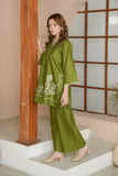 Oliver Green Embroidered Lawn 2PC