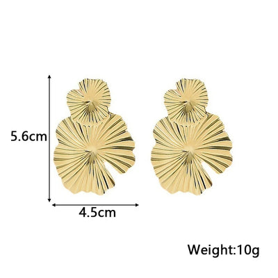 Gold Flower Earrings