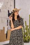 Midnight Floral Long Dress