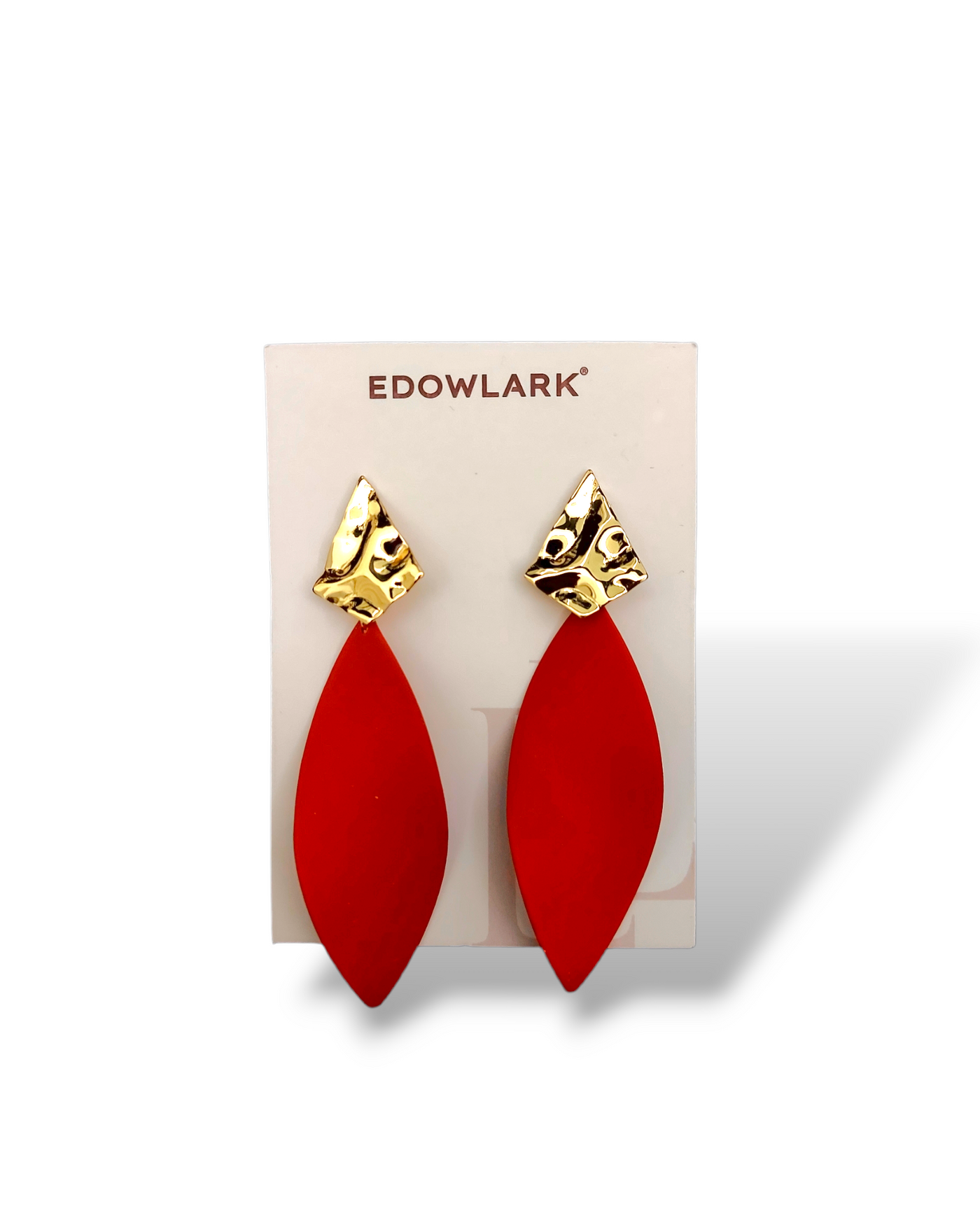 Red Long Hang Earrings